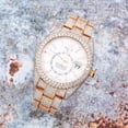 thumbnail image 3 of Pre-Owned Rolex Sky-Dweller 42MM 326935 Silver Dial Diamond Bezel 18K Rose Gold Full Diamond Oyster Bracelet 25.75ct, 3 of 9