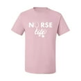 thumbnail image 2 of Wild Bobby, Live What You Love Nurse Life, Inspirational/Christian, Men's Graphic Tees, Light Pink, 2XL, 2 of 3