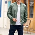 thumbnail image 4 of Men's Bomber Jacket Lightweight Water Resistant Windproof & Breathable Windbreaker with Pockets for Spring Fall & Outdoor Wear, 4 of 9