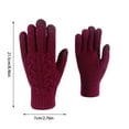 thumbnail image 3 of Ediodpoh Warm Winter Knitted Gloves Unisex Design in Solid Color for Comfort and Cold Weather Hand Protection Hot Pink, 3 of 7