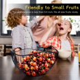 thumbnail image 4 of Fruit and Vegetable Storage Basket Metal Fruit Basket, Wire Fruit Basket, Fruit Bowl, with Wavy Design, for Kitchen-Decorative Countertop Core, 4 of 7