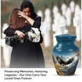 thumbnail image 4 of JAGASY Flying Eagle Urn for Ashes Adult Male - Mountain Small Urn for Human Ashes Keepsake - Blue Miniature Urns for Mother - Tiny Cremation Urns for Mom & Dad - (3 Inch), 4 of 7
