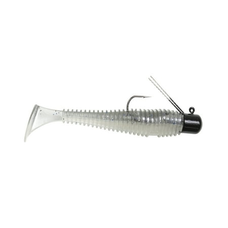 Lunkerhunt Pre-Rigged Finesse Swimbait - Smokin Shad - 3in 1/4oz Soft Baits Fishing Lures