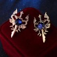 thumbnail image 4 of Retro Dragon Blade Brooch Men Animal Rhinestone Lapel Pin Suit Shirt Badge Jewelry Gift Accessories, 4 of 4