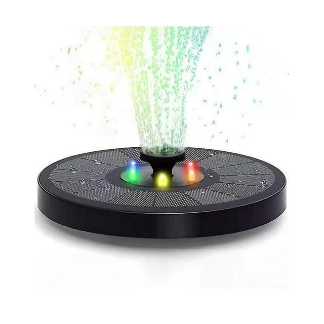 Solar Fountain 3w Solar Powered Bird Bath Fountains With Flower, Outdoor Water Feature Solar Founta_Perfect Gift