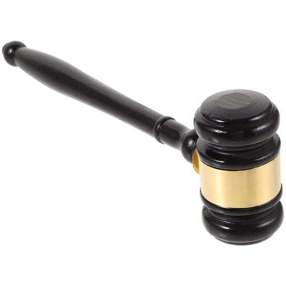 Raindrops 1Set Judge Gavel Prop Wooden for Auction and Courtroom Accessory with Clear Sound