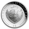 thumbnail image 2 of 2018 Palau 1 oz Silver $5 Year of the Dog (Gilded Gold), 2 of 5