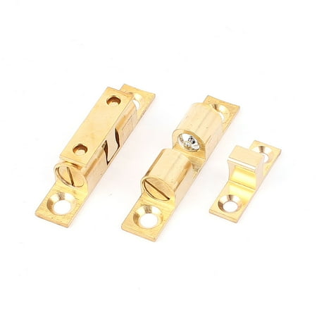 Brass Double Ball - 2 Pcs Brass Cabinet Door Double Ball Catch Hardware 50mm Long