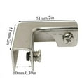 thumbnail image 4 of 24Pcs L Type Glass Fixing Clip 2 Way Glass Connectors for 6-10mm Furniture Hardware Glass Accessories, 4 of 5