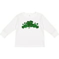 thumbnail image 3 of Inktastic St. Patrick's Day Clovers in Plaid Boys or Girls Long Sleeve Toddler T-Shirt, 3 of 5