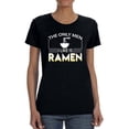 thumbnail image 2 of Men I Like Is Ramen Women T-Shirt, Female x-Large, 2 of 4