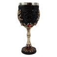 thumbnail image 3 of Ebros Skeletal Tree of Life Skull Cross Bones Small 6"H Wine Goblet Chalice, 3 of 5