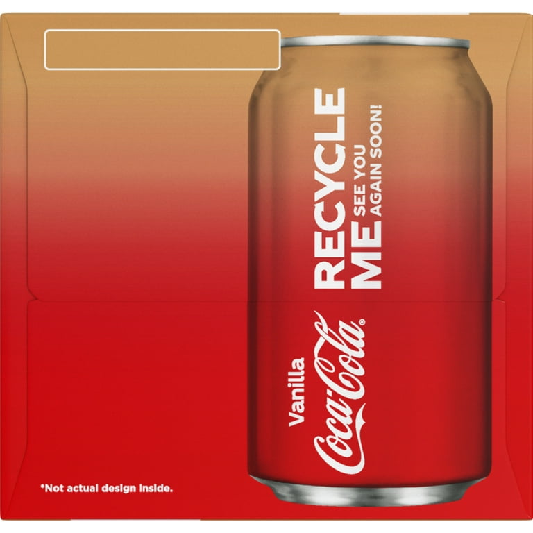 Coca-Cola, Vanilla Soda, 12 fl oz, 12 Pack, Canned Soft Drink