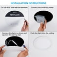 thumbnail image 6 of TORCHSTAR 8" Ultra-Thin Recessed Ceiling Light with J-Box, 3000K Warm White, 18W (120W Eqv.), Dimmable IC-rated Downlight, 1440lm, ETL and Energy Star Certified Slim Panel Light, Pack of 6, 6 of 6