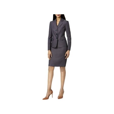 Le Suit Womens Petites Business Attire Professional Skirt Suit