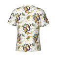 thumbnail image 6 of Vsdgher Snake And Moon Print Men's Dry Fit Mesh Athletic Shirts Moisture Wicking Tennis T-Shirt Tops, 6 of 9
