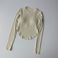 thumbnail image 4 of Camiseta deportiva de manga larga sin costuras para mujer, camiseta sin mangas para Yoga, gimnasio, entrenamiento, ejercicio, camisola, 4 of 6