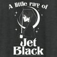 thumbnail image 2 of Women's Wednesday A Little Ray of Jet Black  Racerback Tank Top Black Heather Large, 2 of 4