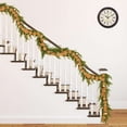 thumbnail image 4 of Norfolk Pine & Orange Slice Artificial Rattan 70.9in – Soft Plastic Christmas Garland with Faux Fruit for Indoor/Outdoor Holiday Display, Green, 1 Set, 4 of 9