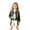 Black, variant on 3-Piece Pop Idol Cosplay Costume Set with Coat Top and Shorts for Halloween Party Stage Role Play Dress Up Outfit 100