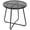 Black Floral Top, variant on TeoKJ 18" Patio Round End Table, All-Weather Polywood & Metal Outdoor Side Table, Rust-Resistant, Black