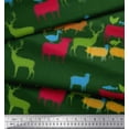 thumbnail image 3 of Soimoi Rayon Fabric Birds & Animals Hand Drawn Printed Craft Fabric by the Yard 42 Inch Wide, 3 of 3