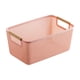 thumbnail image 1 of Cesta organizadora de almacenamiento hueca, cesta para ropa, organizador de escritorio decorativo Rosa, 1 of 9