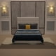 thumbnail image 5 of ULEW | Cama Queen Tapizada en Terciopelo con Marco Metálico | Estructura de Madera Contrachapada y Espuma | Diseño Elegante y Confortable| Tamaño 220x157x128 cm, 5 of 7