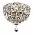 thumbnail image 1 of Elegant Lighting Tranquil 12" 4 Light Royal Crystal Flush Mount, 1 of 1