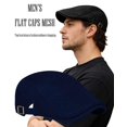 thumbnail image 3 of Minzimin Men's Flat Caps Mesh,2 Pcs Adjustable Breathable Newsboy Beret Ivy Irish  Cabbie Hat for Outdoor Activities, 3 of 8