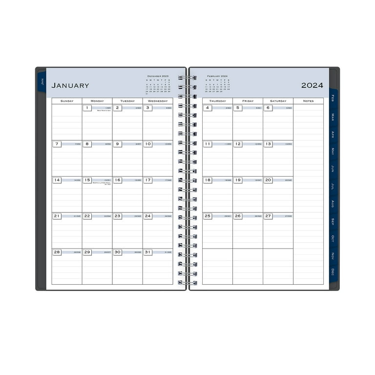 Blue Sky 2023-2024 Academic Planner - Weekly & Monthly 8.5x11 Planner In Cali Pink