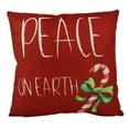 thumbnail image 4 of Peace on Earth | Red Throw Pillow | Joy Pillow | Home Decor | Christmas Pillow Covers | Christmas Décor | Rustic Christmas Decor | Mom Gift, 4 of 6