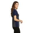 thumbnail image 3 of Sport-Tek Ladies Colorblock Micropique Sport Wick Polo-2XL (Iron Grey/ True Navy), 3 of 6