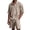 Khaki, variant on Mens Waffle 2 Piece Short Set Lightweight Casual Beachwear Summer Travel Co Ord Tracksuit Outfit Solid Zipper Short Sleeve Shirt And Matching Shorts Light Green S