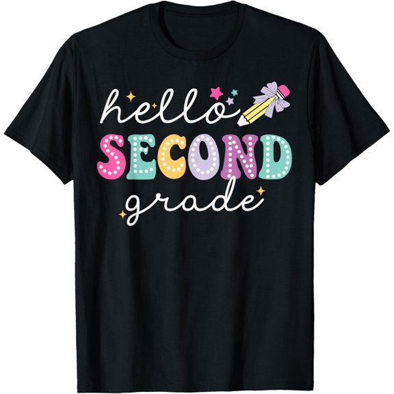 Hello 2nd Grade Second Grade Back to School Teacher Kid T-Shirt