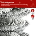 thumbnail image 4 of Alupssuc 7.5 ft Prelit Snow Flocked Artificial Christmas Tree with 360 Warm White Lights, 1200 Fully Snowed Branch Tips, 4 of 7