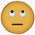 thumbnail image 3 of Deerlux Emoji Style Round Funny Smiley Face Kids Area Rug, Eye Roll Emoji Rug, 36" x 36", 3 of 6