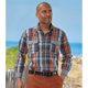 thumbnail image 1 of Atlas For Men - Camisa Cuadro de Popelina para Hombre (Rojo Ladrillo, Azul, Crudo), 1 of 2