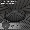thumbnail image 6 of Howsvn 13 x 13 ft. Outdoor Spruce Wood Frame Octagon Gazebo, Galvanized Steel Double Roof Hardtop Gazebo with Ceiling Hook for Patio, Garden, Lawns, Parties., 6 of 9