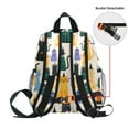 thumbnail image 5 of FORMRS School Backpack with Front Zippered Pocket 12" Elementary Student Travel Daypack, Cute Cartoon Cat Pattern, 5 of 6