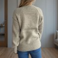 thumbnail image 3 of GigrtiJin Womens Loose Knit Sweater Long Sleeves Turtleneck Sweaters Solid Color Comfy Warm Lightweight Tops, 3 of 6