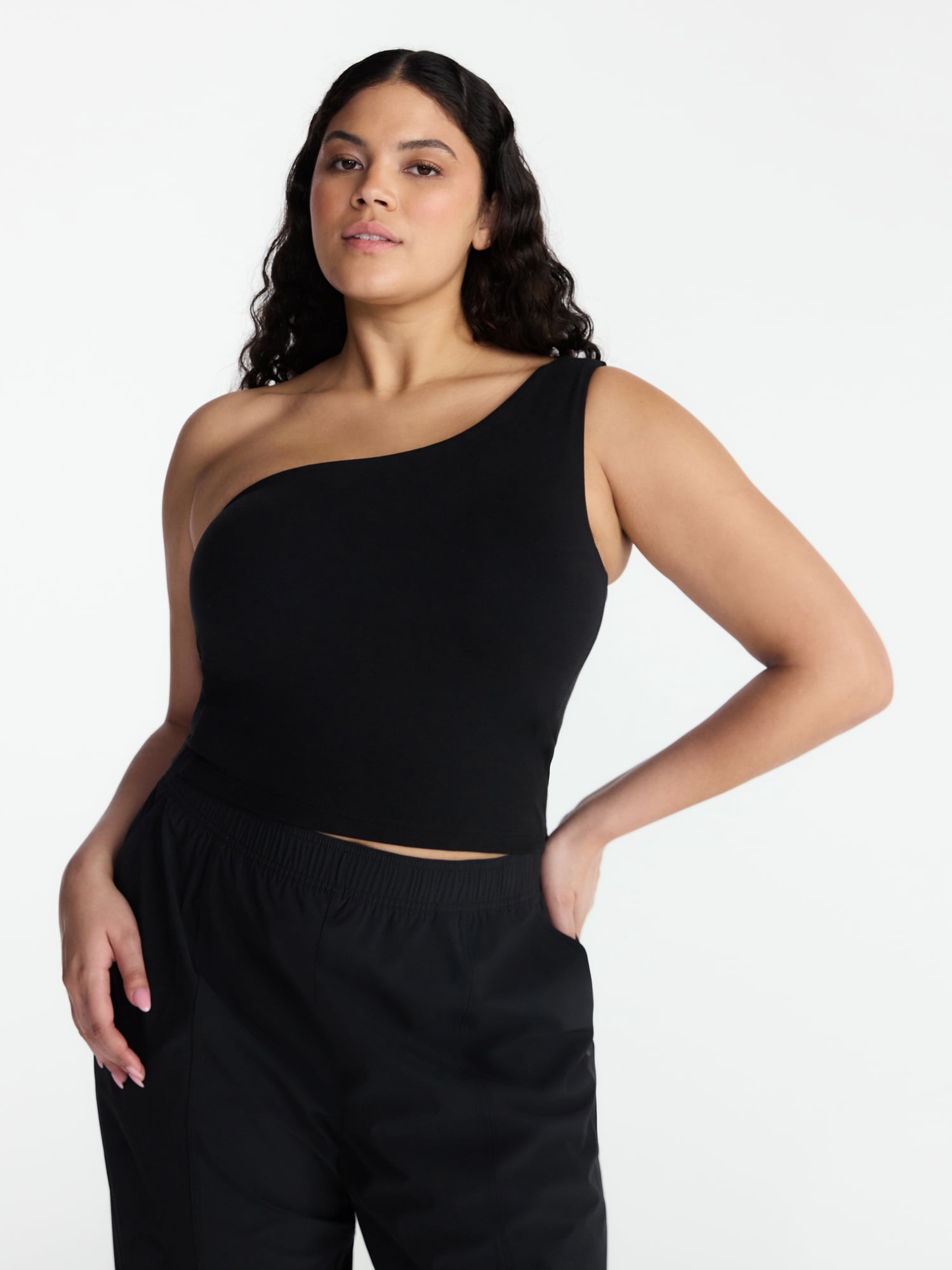 Avia Women's One Shoulder Sports Bra, Sizes XS-XXXL