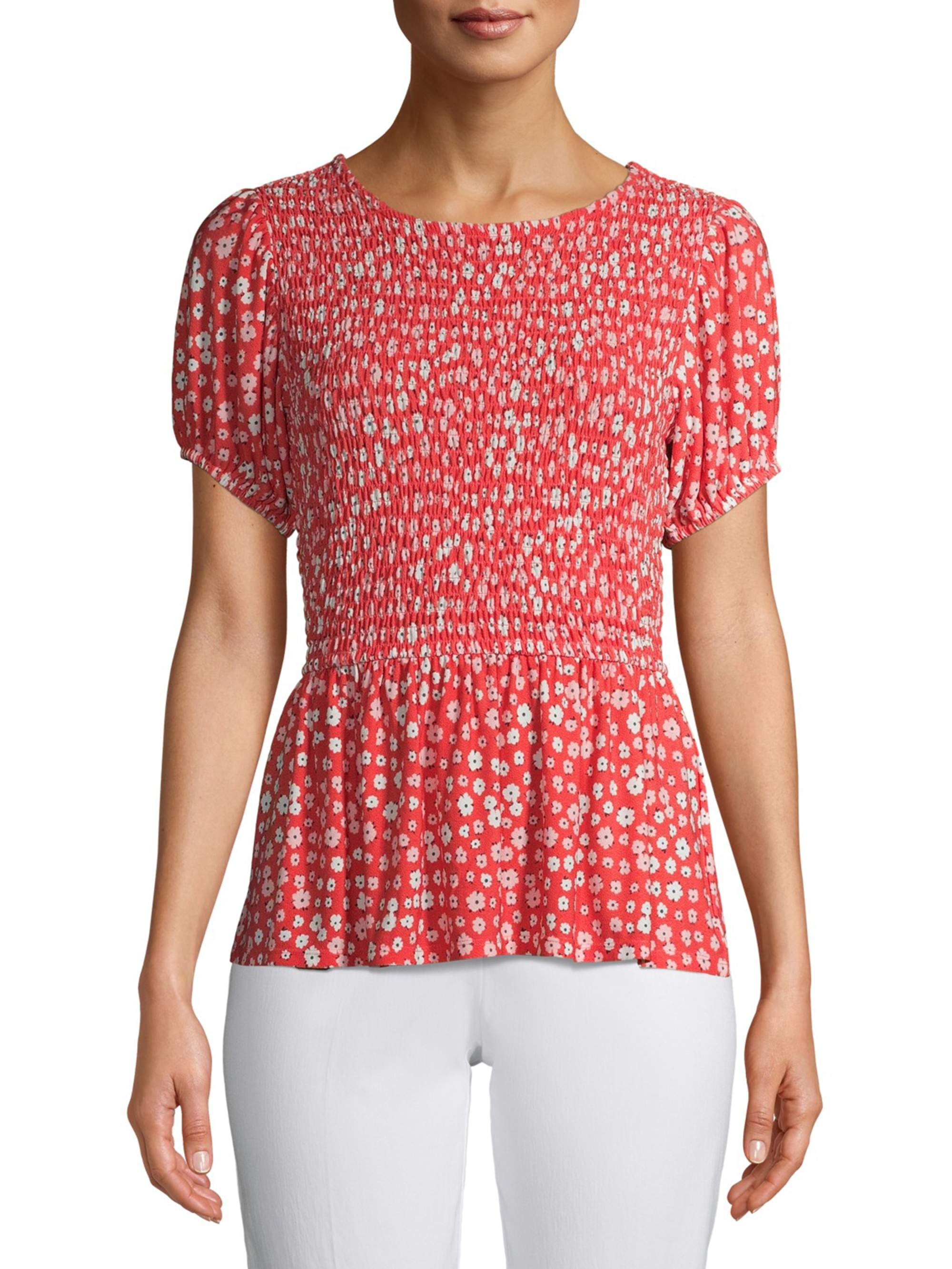 time and tru peplum top