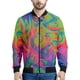 thumbnail image 2 of Chaqueta con cremallera y estampado 3D de burbujas psicodélicas para hombre, sudadera de calle con personalidad, chaquetas de gran tamaño para primavera y otoño, abrigos de manga larga, 2 of 4