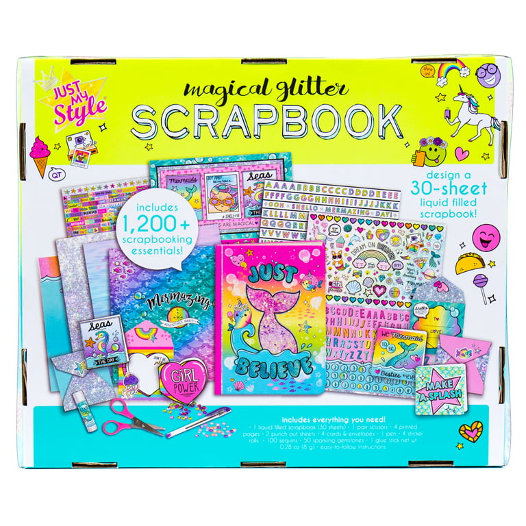 Just My Style Magical Glitter Scrapbook Set, Arts & Crafts, 6+