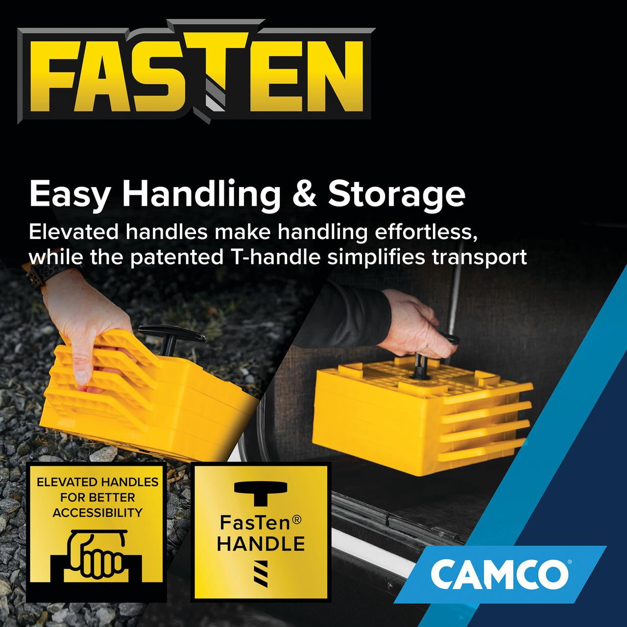 Camco RV Stabilizer Jack Pads 4-Pack for Trailers