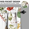 thumbnail image 5 of Mushroom (45) Kitchen Curtain Valance 3 Piece Home Curtains and Valance Set Curtain Sink Window Decor Window Treatment Tier 27.5x36 Length, 5 of 6