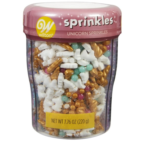 Wilton 3-Cell Unicorn Sprinkles Mix with Turning Lid, 7.76 oz.
