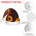 thumbnail image 4 of Haiem Vintage Sunflower Cow A Pattern Santa Hat Confortable Velvet Christmas Hat for Christmas Party Favors Fit for Adults and Kids, 4 of 6