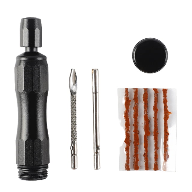 Tire Repair Kit, Portable Bike Tire Fix Set Lightweight Easy Operation Various Accessories for Maintenance